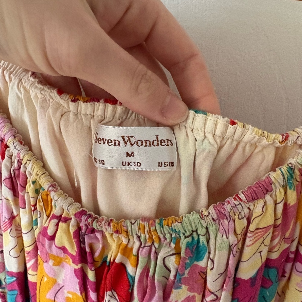 SEVEN WONDERS Lori Mini Dress Size M - Picture 5 of 6